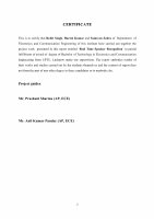 Page 2: B.Tech Project Report